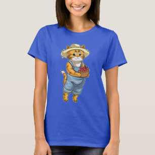 Orange Cat Bauer Tomato T-Shirt