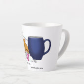 Orange Cat Coffee Tasse Blue (Rechte Ecke)
