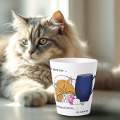 Orange Cat Coffee Tasse Blue