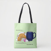 Orange Cat Coffee Tasse Blue Tasche (Vorderseite)