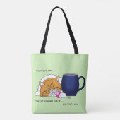 Orange Cat Coffee Tasse Blue Tasche (Rückseite)