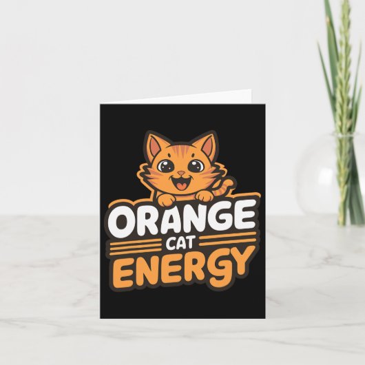 Orange Cat Energy Karte (Vorderseite)