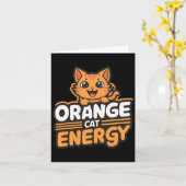 Orange Cat Energy Karte (Gelbe Blume)