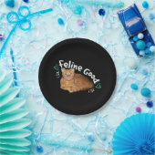 Orange Cat - Feline Good Puppe Pappteller (Party)