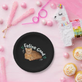Orange Cat - Feline Good Puppe Pappteller (Party)