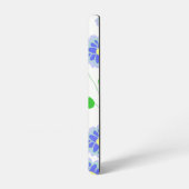 Orange Cat Floral Samsung Galaxy Case – White Hülle (Linke Seite)