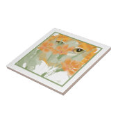 Orange Cat Foliage Peeper Fliese (Seite)