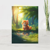 Orange Cat "From Your Little Kitten" Mütter Day Karte (Rückseite)