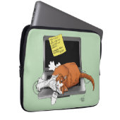 Orange Cat Funny Laptop Laptopschutzhülle (Vorne Rechts)
