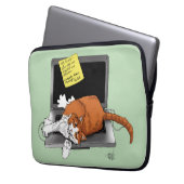 Orange Cat Funny Laptop Laptopschutzhülle (Vorderseite Links)