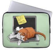Orange Cat Funny Laptop Laptopschutzhülle (Vorderseite)