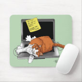 Orange Cat Funny Laptop Mousepad (Mit Mouse)