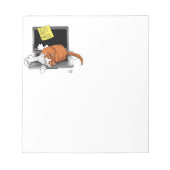 Orange Cat Funny Laptop Notizblock (Vorderseite)