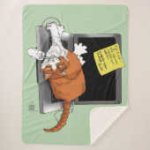 Orange Cat Funny Laptop Sherpadecke (Vorderseite)