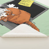 Orange Cat Funny Laptop Sherpadecke (3/4)