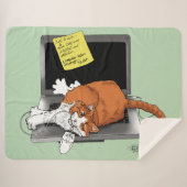 Orange Cat Funny Laptop Sherpadecke (Vorderseite (Horizontal))