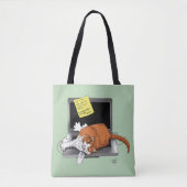 Orange Cat Funny Laptop Tasche (Vorderseite)