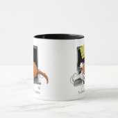 Orange Cat Funny Laptop Tasse (Zentrum)