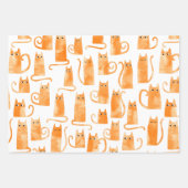 Orange Cat Geschenkpapier Set (Vorderseite 2)