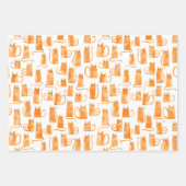 Orange Cat Geschenkpapier Set (Vorderseite)