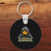 Orange Cat Hoodie Playing Chess Game Cool Women Me Schlüsselanhänger (Vorderseite)