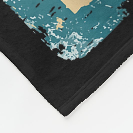 Orange Cat Jumng With Sushi Japanese Food Men Wome Fleecedecke (Ecke)