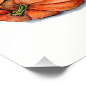 Orange Cat Jumping between Pumpkins Fotodruck (Ecke)