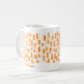 Orange Cat Kaffeetasse (Vorderseite Links)