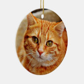 Orange Cat Keramik Ornament (Rechts)