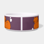 Orange Cat Keramik Pet Bowl Napf (Rückseite)