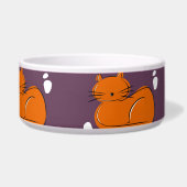 Orange Cat Keramik Pet Bowl Napf (Rechts)