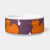 Orange Cat Keramik Pet Bowl Napf (Vorderseite)