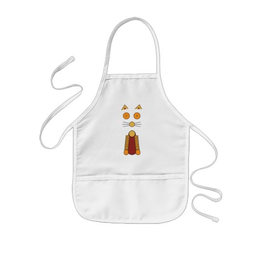 Orange CAT Kinderschürze (Vorne)