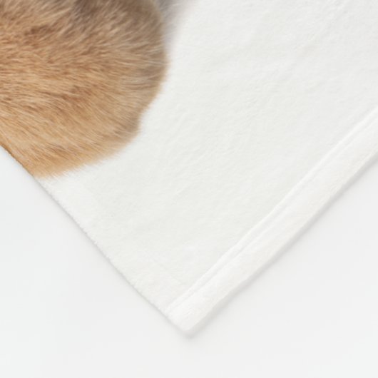 Orange Cat Lay Down Fleecedecke (Ecke)