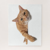 Orange Cat Lay Down Puzzle (Vertikal)