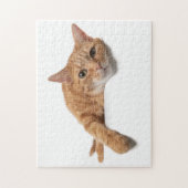 Orange Cat Lay Down Puzzle (Vertikal)