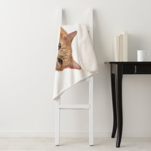 Orange Cat Lay Down Sherpadecke (Beispiel)