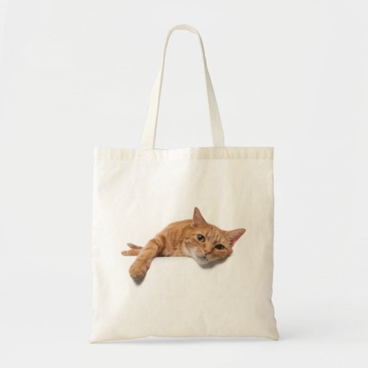 Orange Cat Lay Down Tragetasche (Vorne)