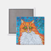 Orange Cat Liebe Magnet (Vorderseite/Rückseite)