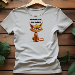 Orange Cat Lovers Weihnachtswünsche ironische Wüns T-Shirt
