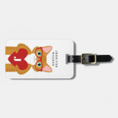 Orange Cat Luggage Tags Gepäckanhänger (Vorderseite horizontal)