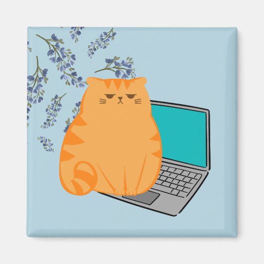 Orange Cat Magnet (Vorne)