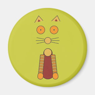 Orange Cat Magnet