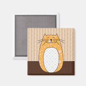 'Orange Cat' Magnet (Vorderseite/Rückseite)