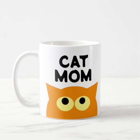 Orange Cat Mama Kaffee Tasse Geschenk für Haustier (Links)