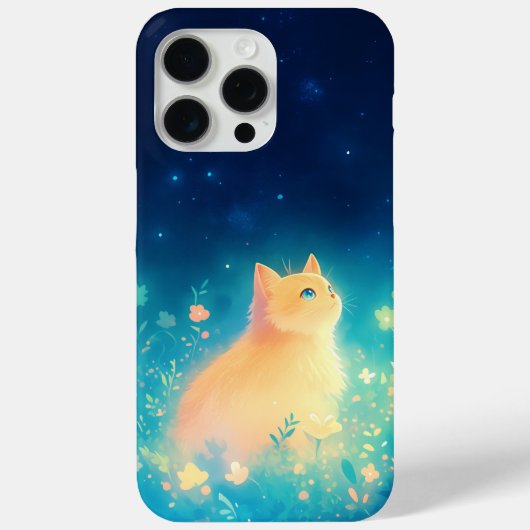 Orange Cat Mystical Garden Case-Mate iPhone Hülle (Rückseite)