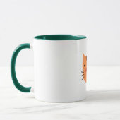 Orange Cat Niedlich Funny Tasse (Links)