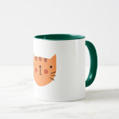 Orange Cat Niedlich Funny Tasse (VorderseiteRechts)