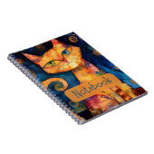 Orange Cat Notebook Notizblock (Rechte Seite)