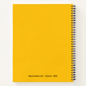 Orange Cat Notebook Notizblock (Rückseite)